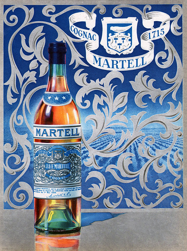 Publicité Martell 1950