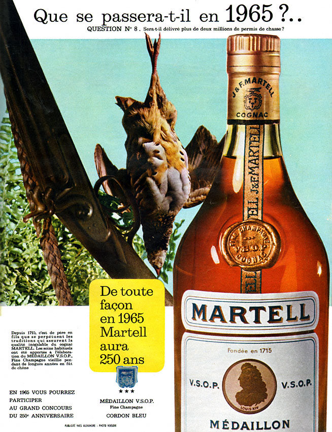 Publicité Martell 1964