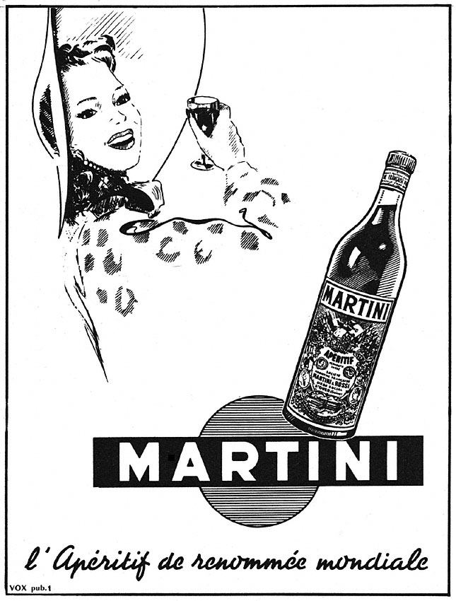 Publicité Martini 1952