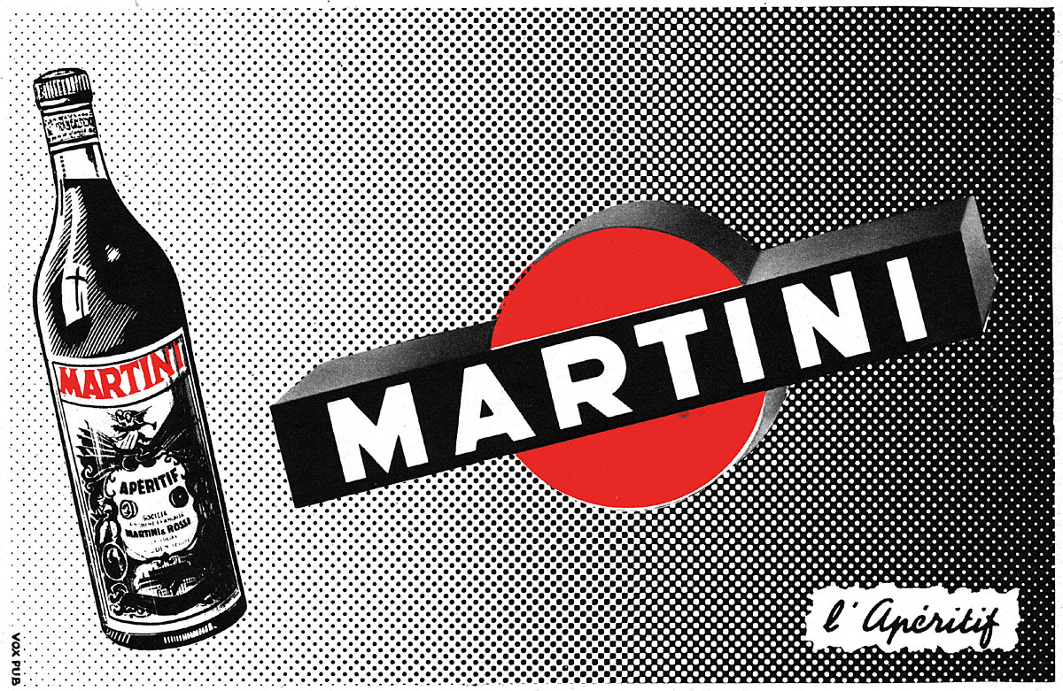 Publicité Martini 1955