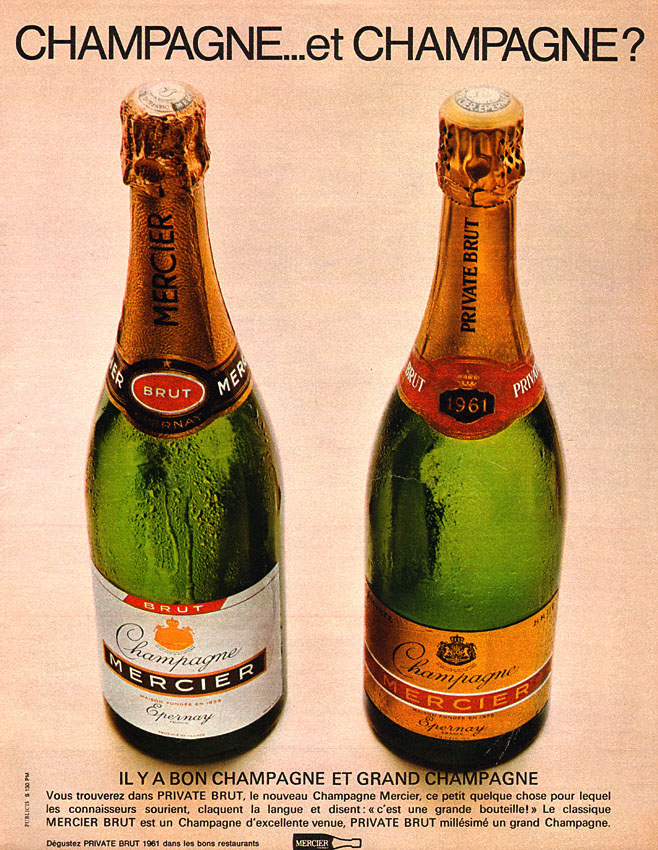 Publicité Mercier 1968