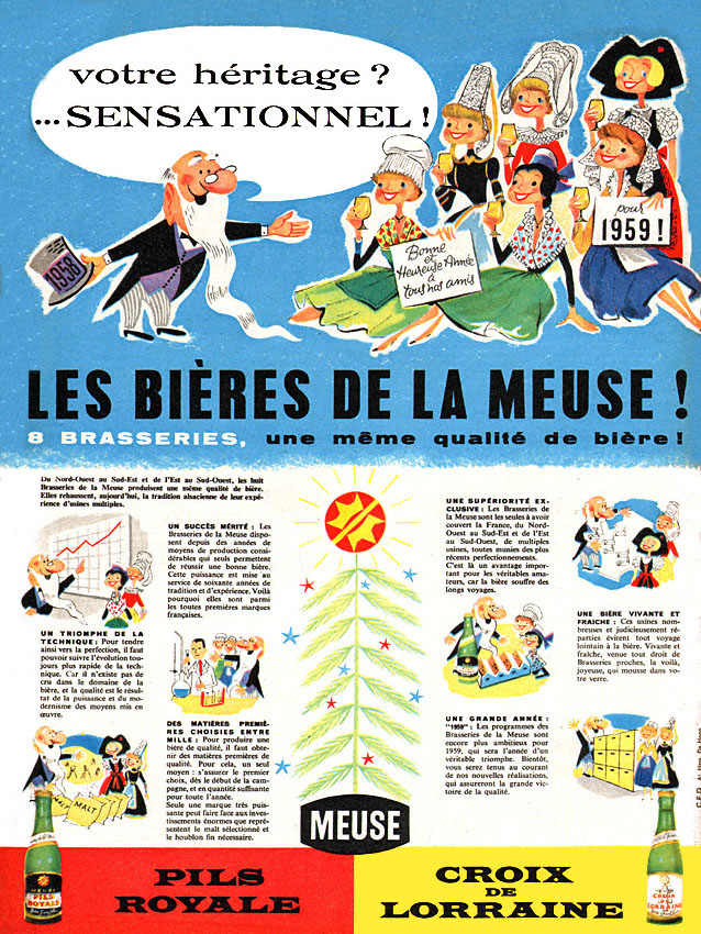 Publicité Meuse 1958