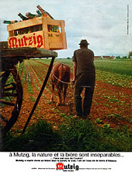 Publicité Mutzig 1970