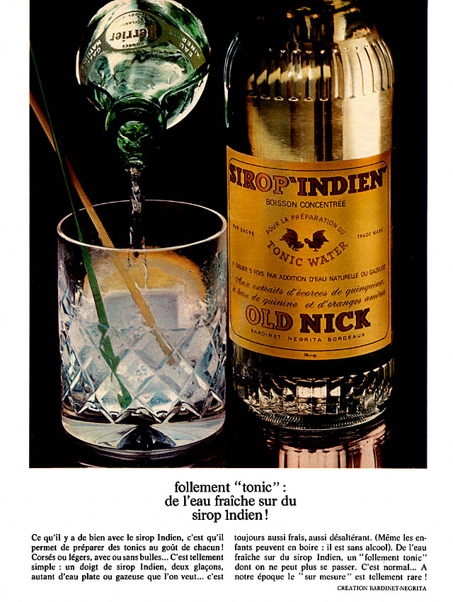 Publicité Old nick 1970
