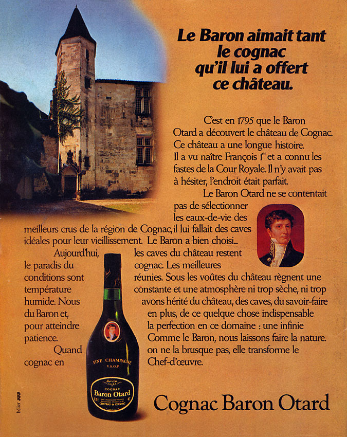 Publicité Otard 1980