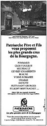 Publicit Patriarche 1987