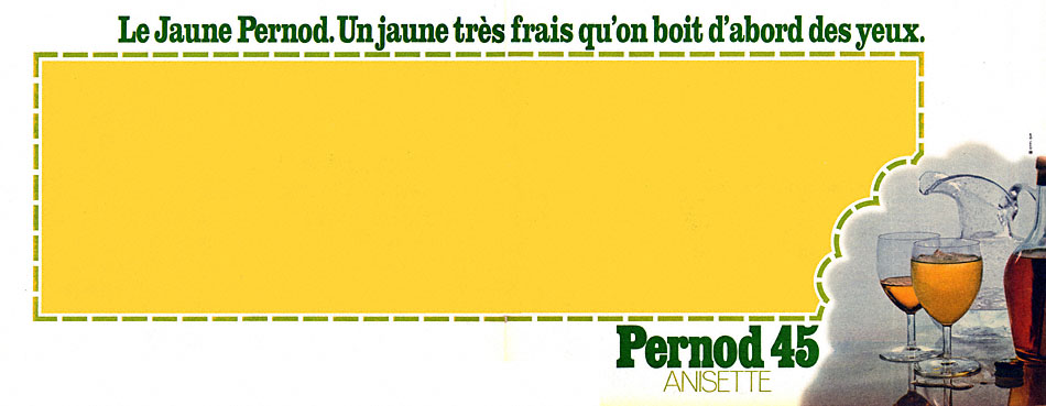 Publicité Pernod 1974