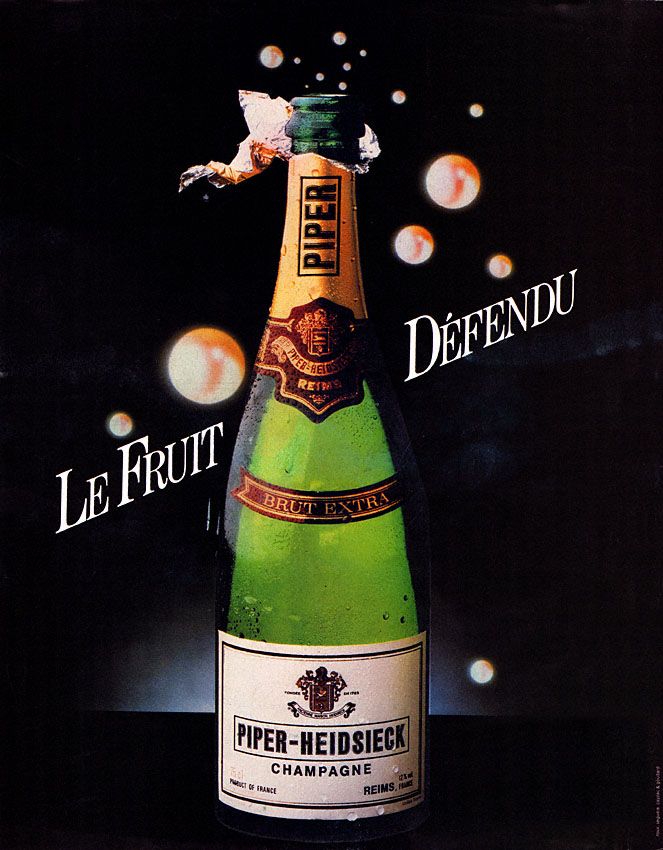 Publicité Piper Heidsieck 1981