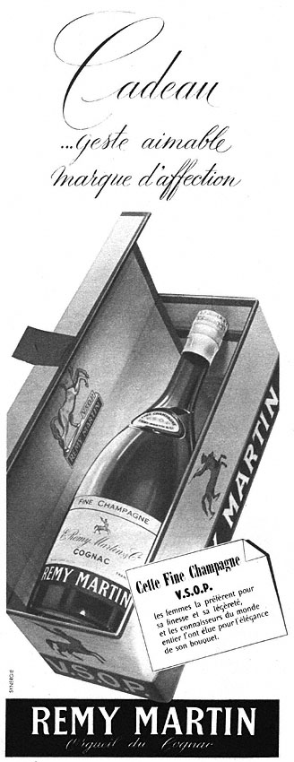 Publicité Remy Martin 1953