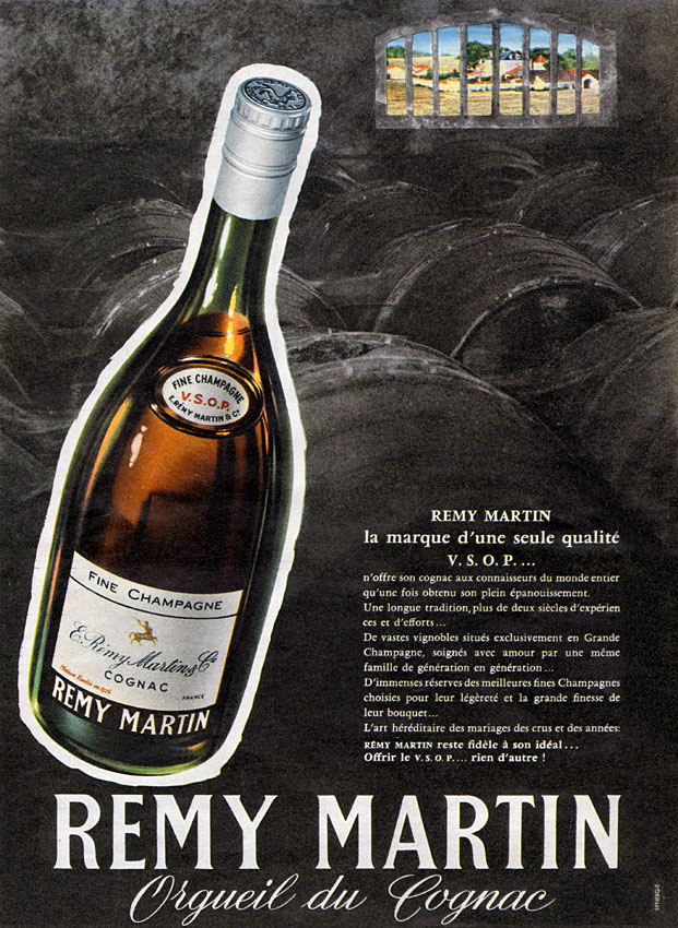 Publicité Remy Martin 1955