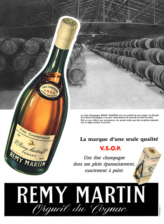 Publicité Remy Martin 1956