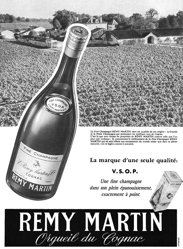 Publicité Remy Martin 1956