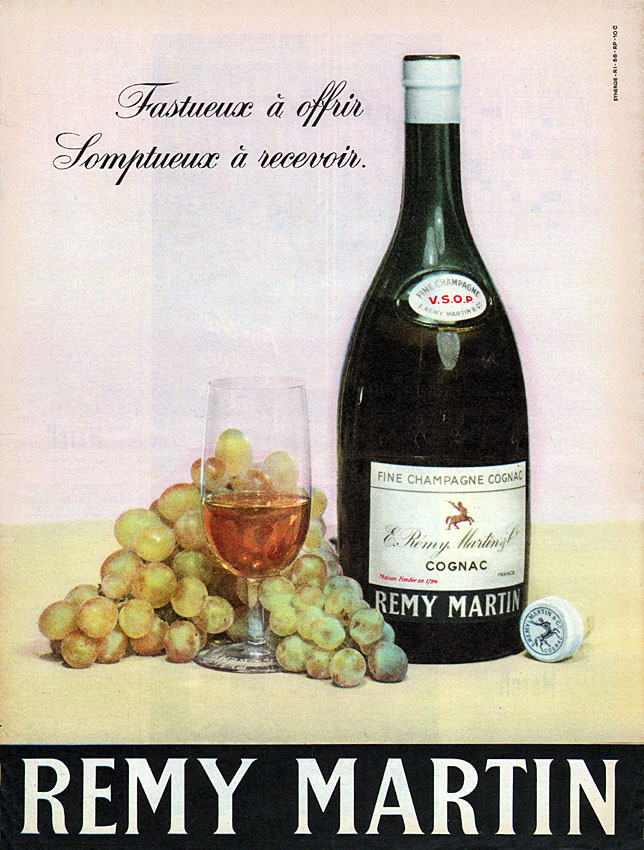 Publicité Remy Martin 1958