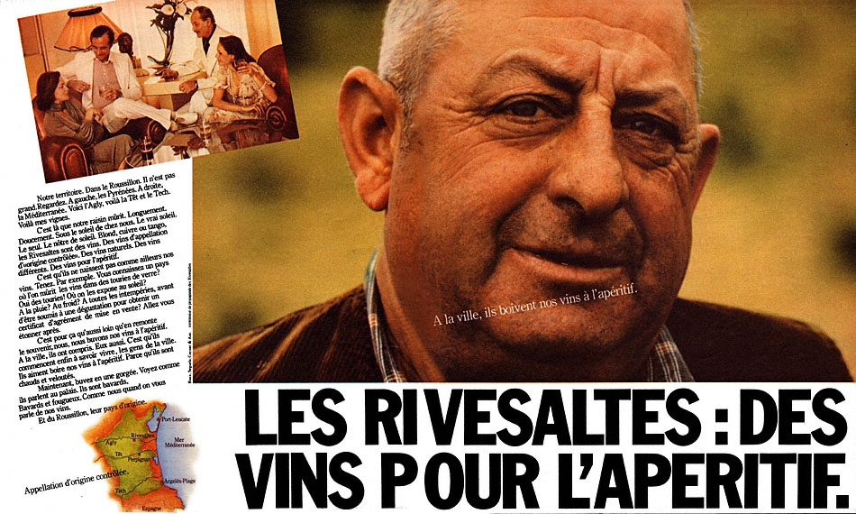 Publicité Rivesaltes 1975