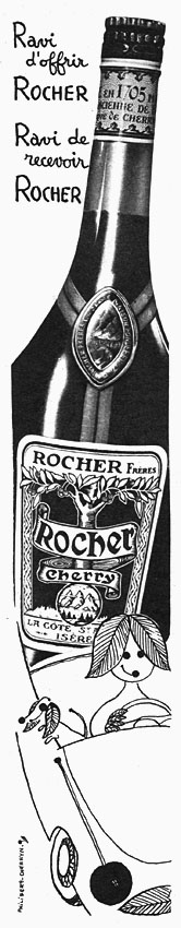 Publicité Rocher 1961