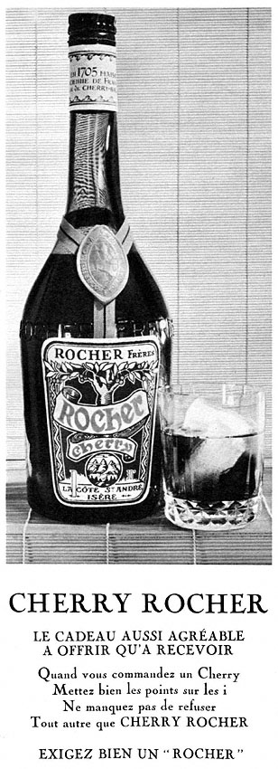 Publicité Rocher 1966