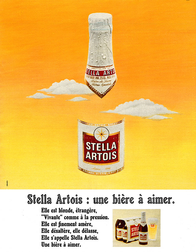 Publicité Stella Artois 1971