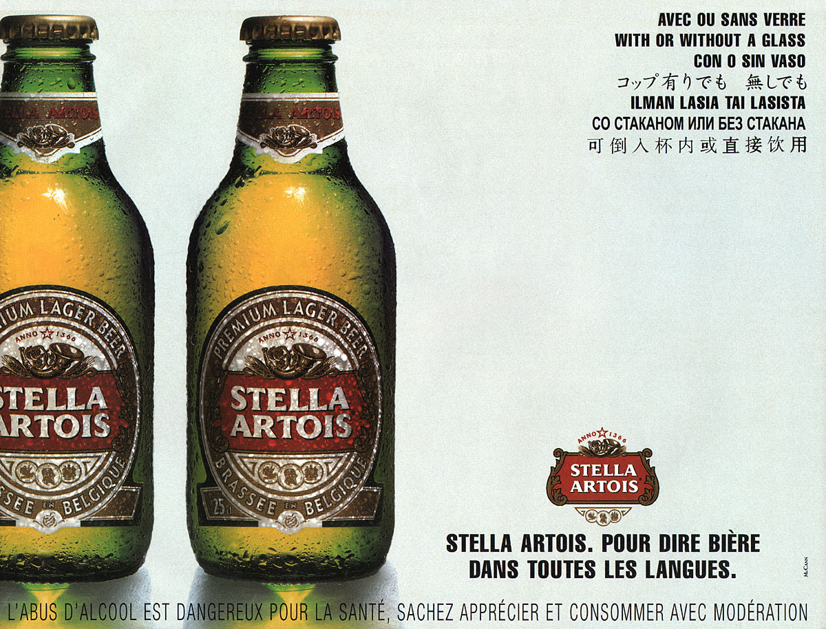 Publicité Stella Artois 1998