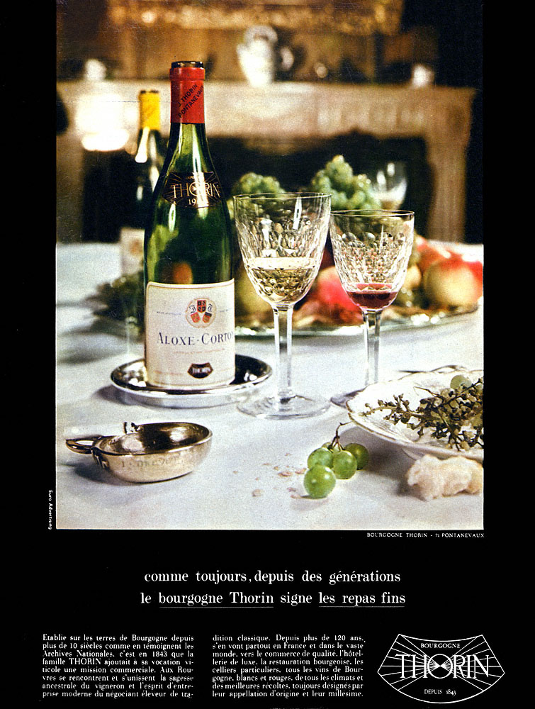 Publicit� Thorin 1969