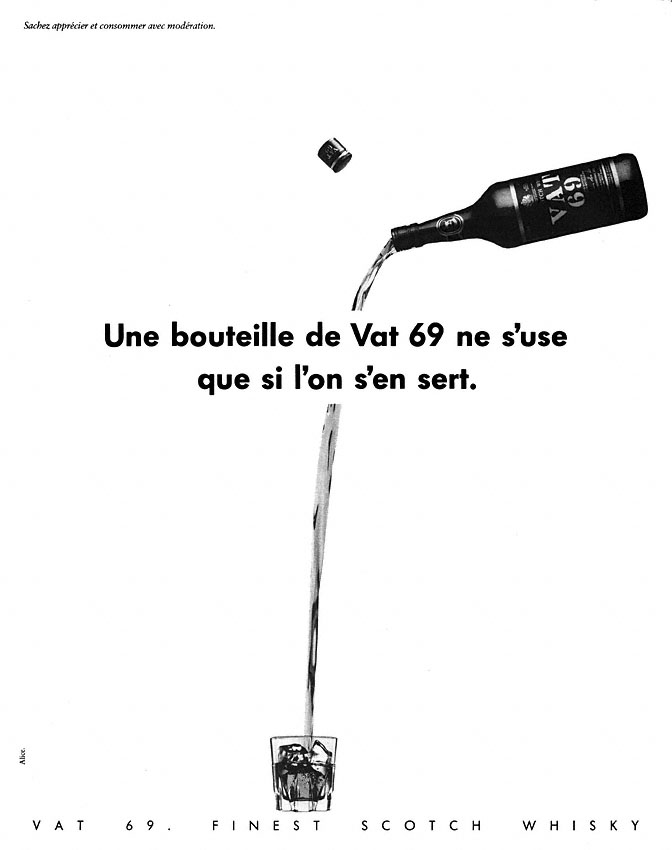 Publicité Vat 69 1984