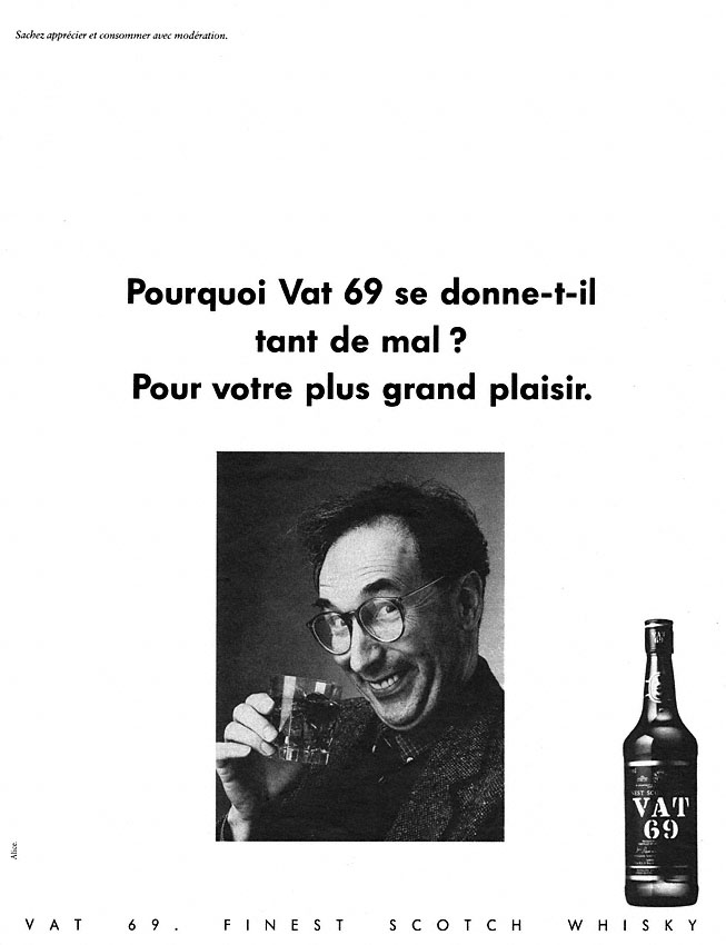 Publicité Vat 69 1984