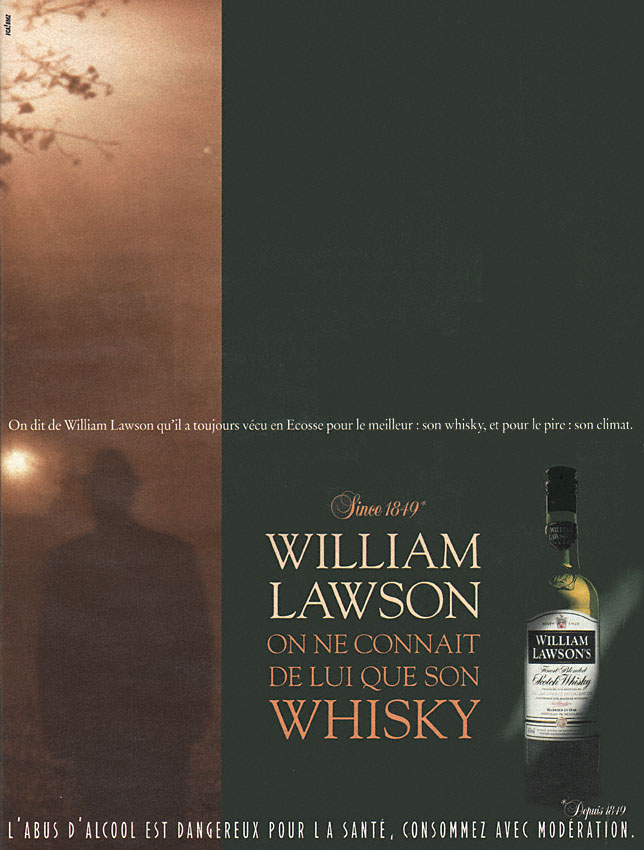 Publicité William Lawson 1999