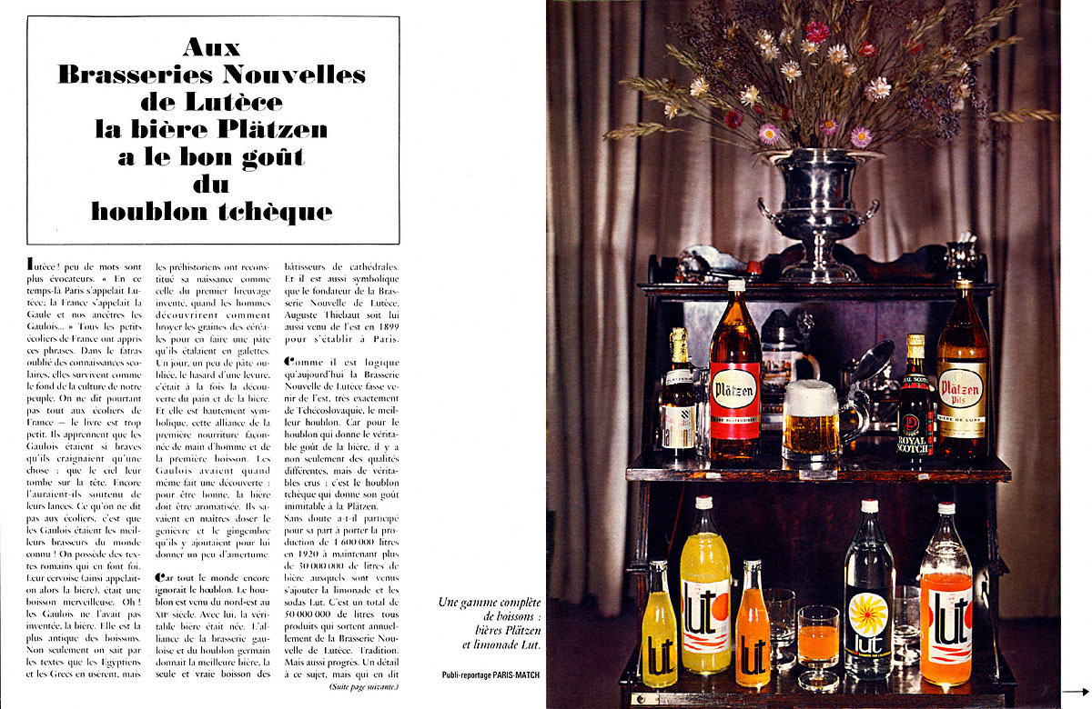 Publicit� ZxDiversBi�res 1969