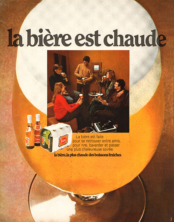 Publicité ZxDiversBires 1970