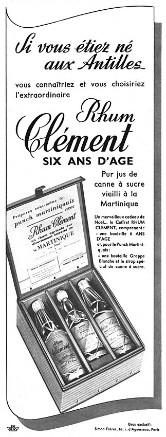 Publicité ZxDivers Rhum 1951