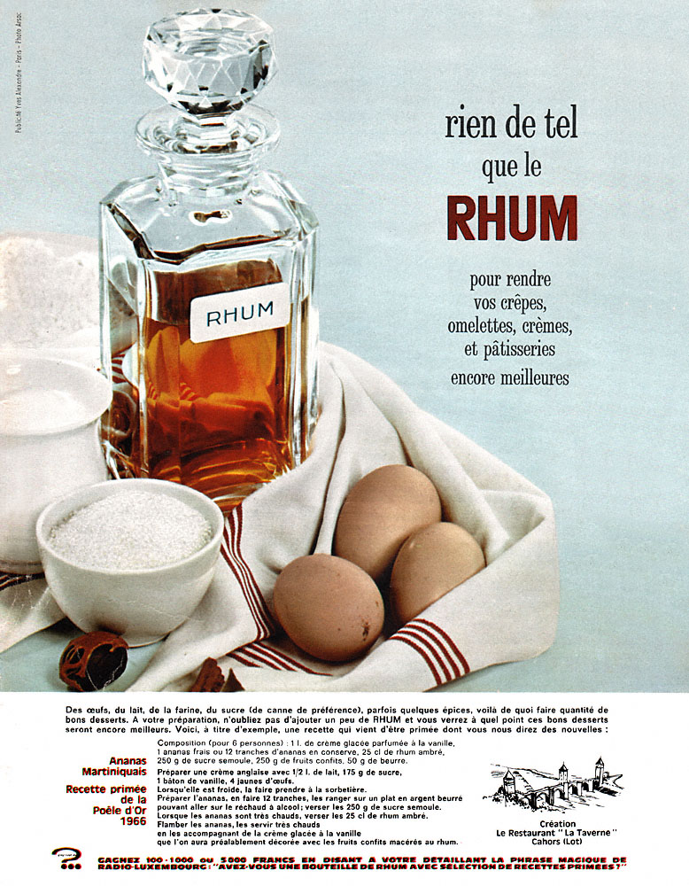 Publicit� ZxDivers Rhum 1967