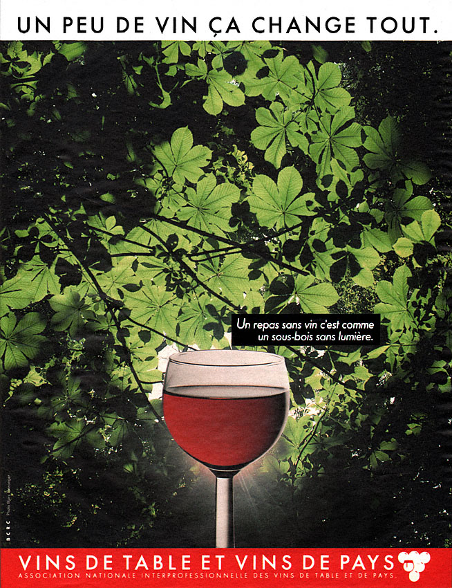 Publicité ZxDivers Vins 1986