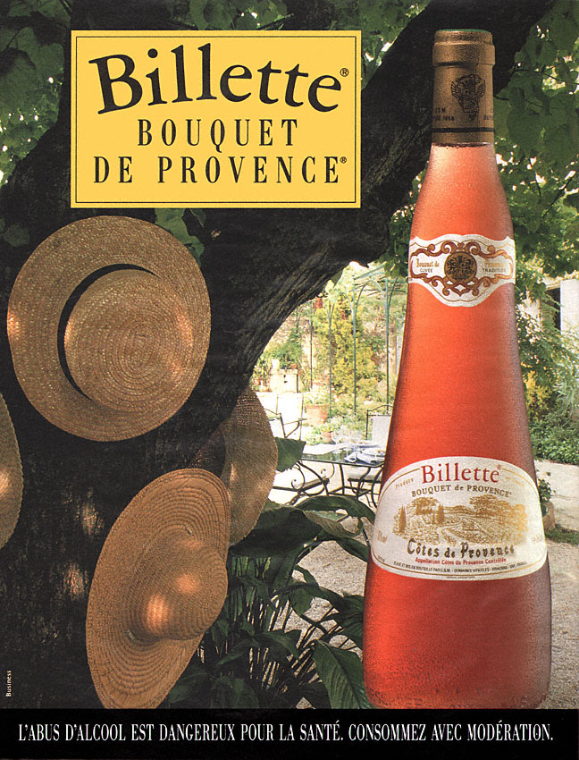 Publicité ZxDivers Vins 1993