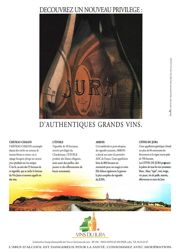 Publicité ZxDivers Vins 1994