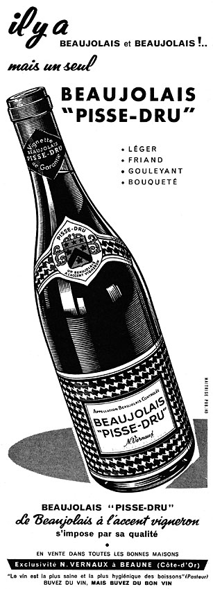 Publicité ZxDivers Vins 1959