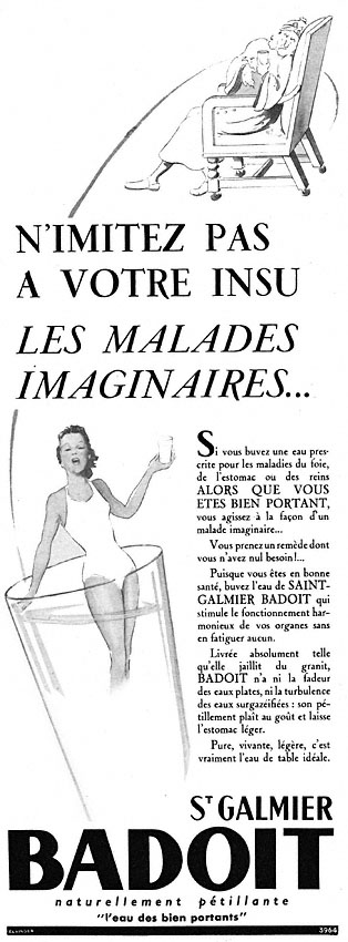 Publicité Badoit 1952