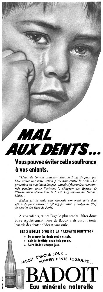 Publicité Badoit 1960