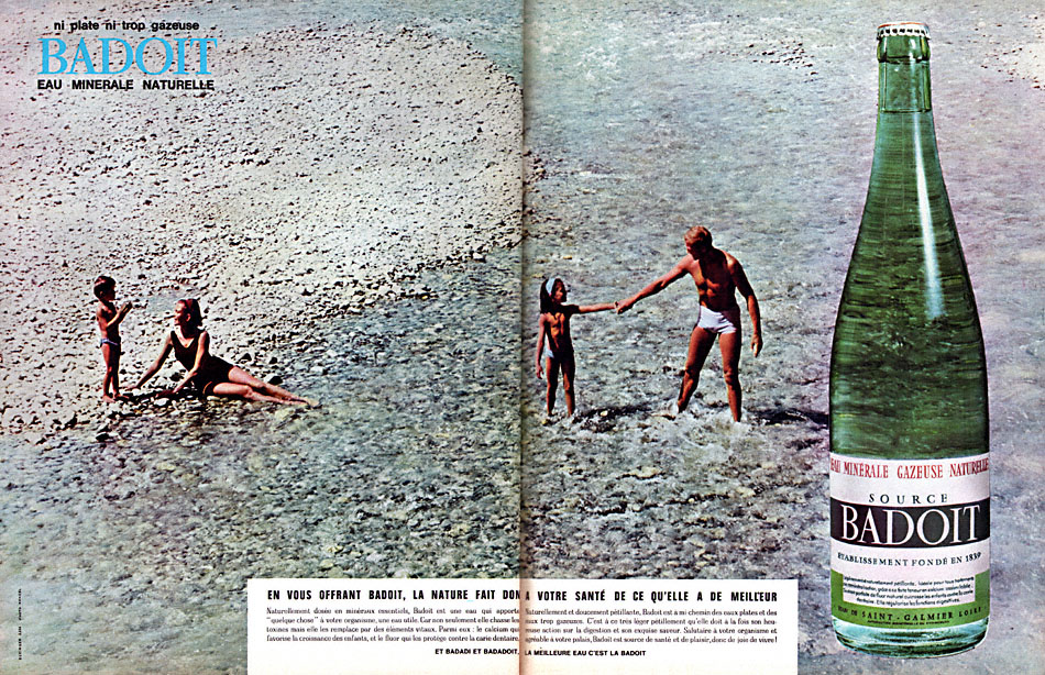 Publicité Badoit 1963