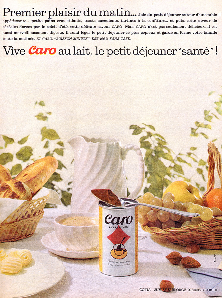Publicité Caro 1962