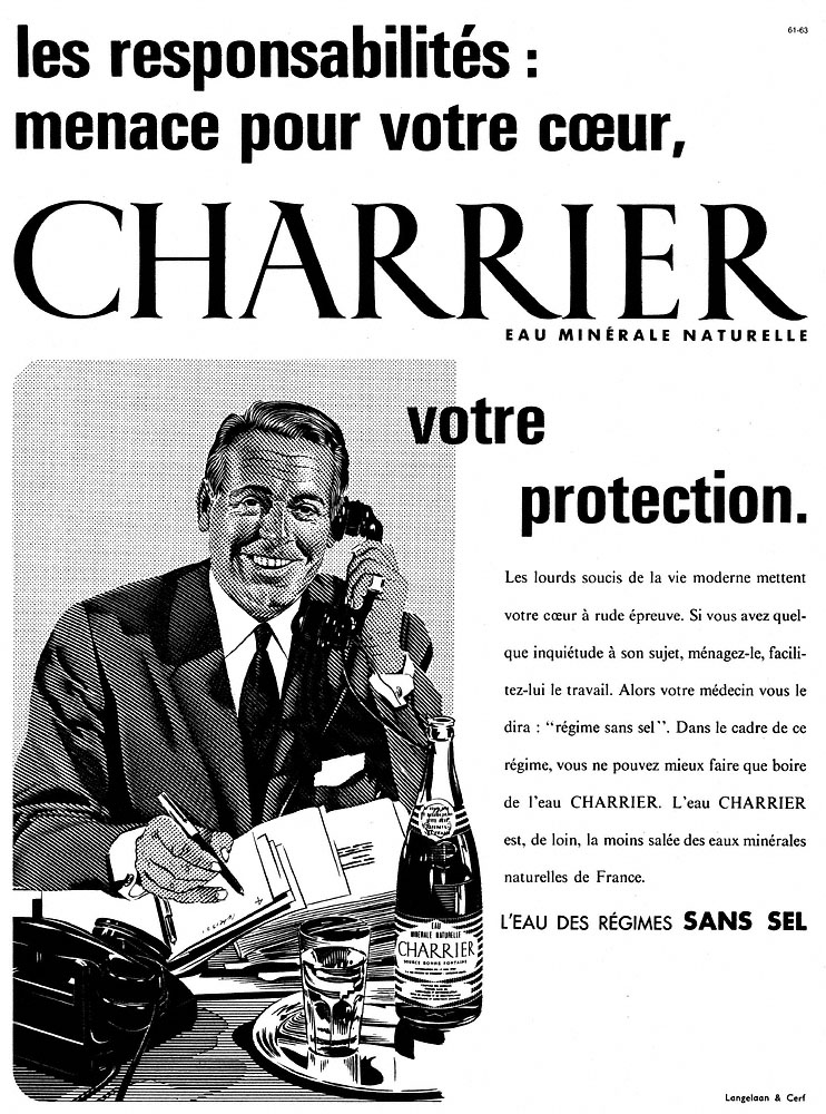 Publicité Charrier 1961