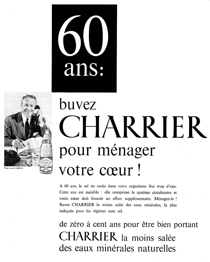 Publicité Charrier 1962