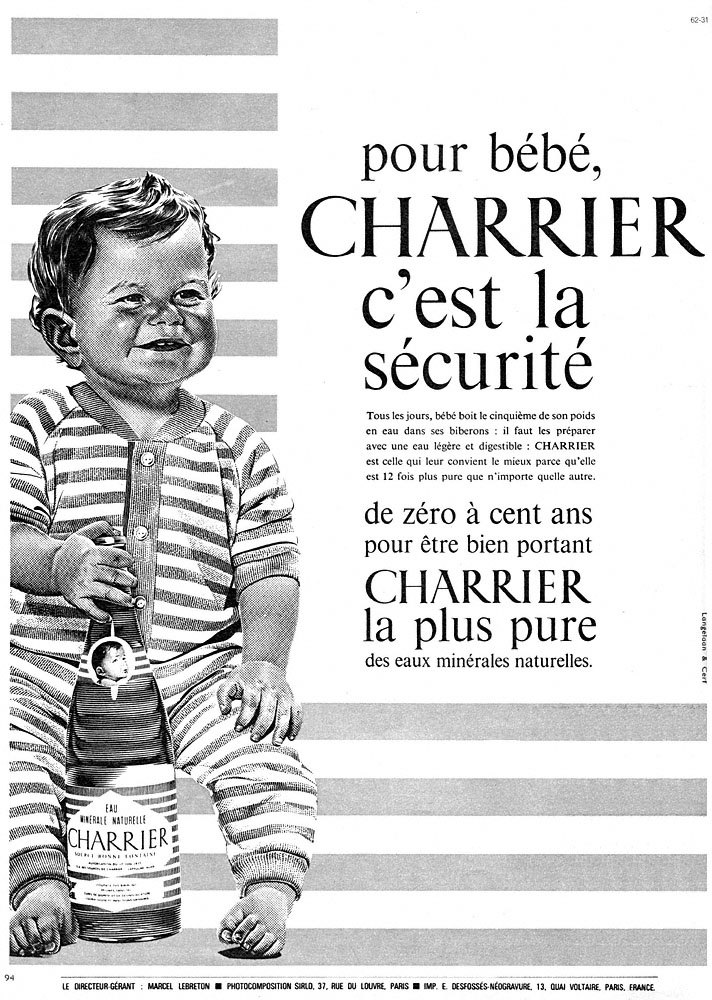 Publicité Charrier 1962