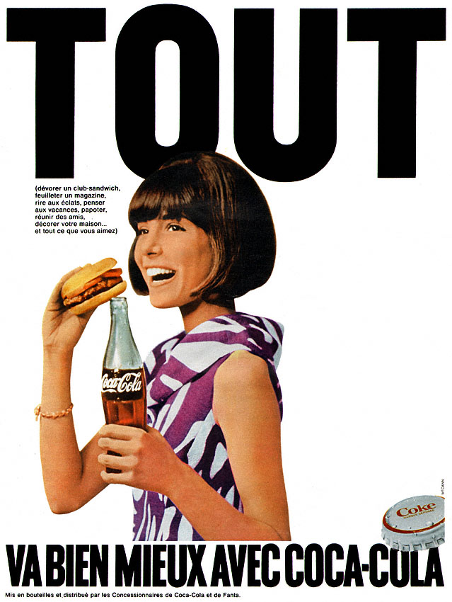 Publicité Coca-Cola 1968