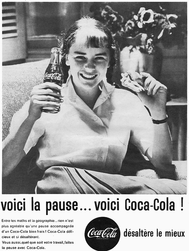 Publicité Coca-Cola 1961