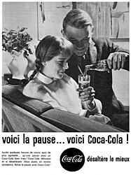 Publicit Coca-Cola 1961