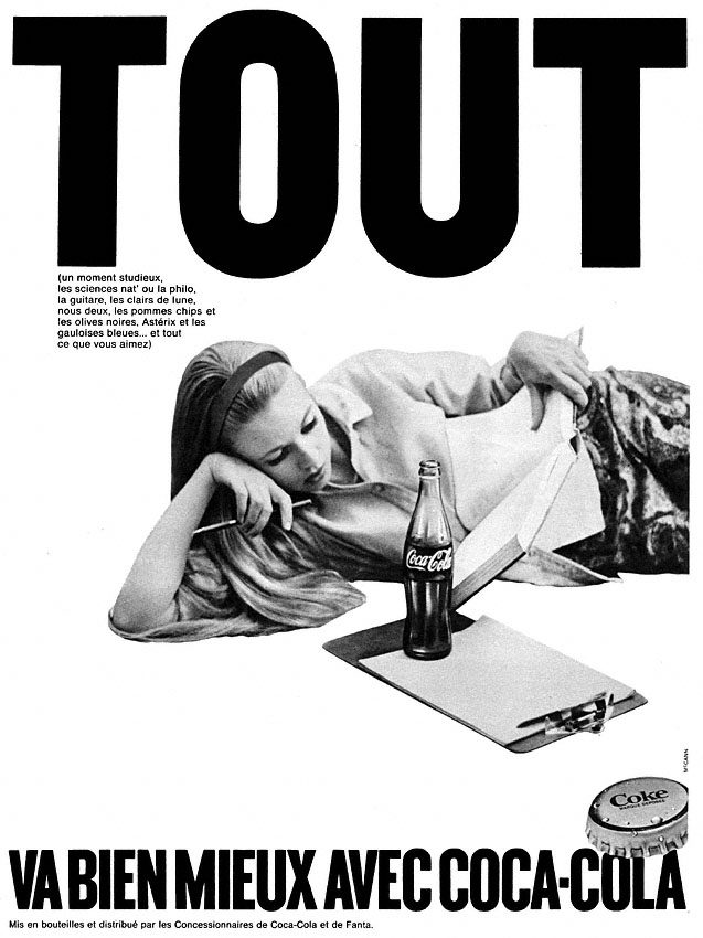 Publicité Coca-Cola 1968