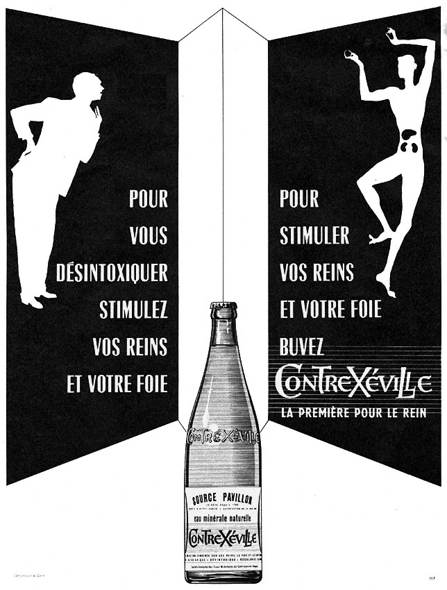 Publicité Contrexeville 1955