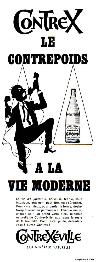 Publicité Contrexeville 1960