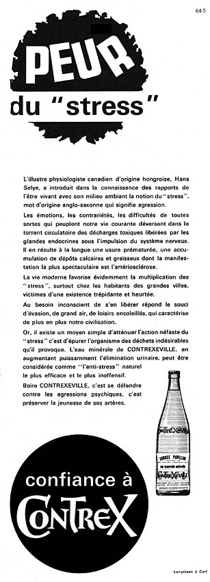 Publicité Contrexeville 1964