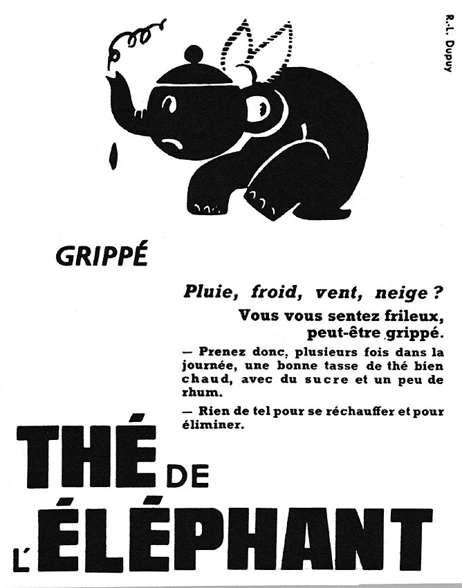 Publicité Th de l'Elphant 1952