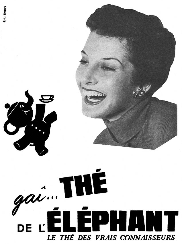 Publicité Th de l'Elphant 1953